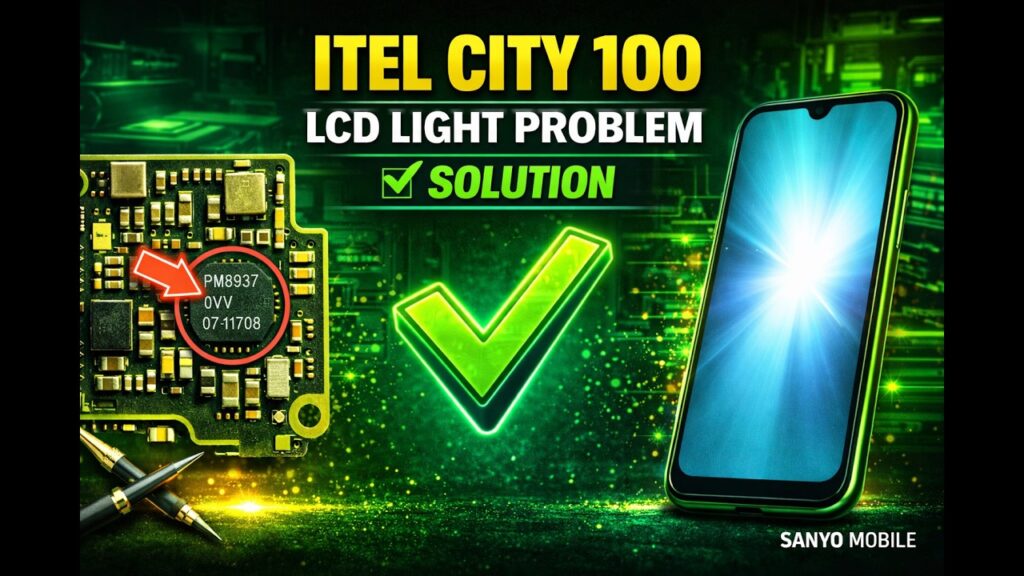 itel City 100 LCD Light Solution | Display Backlight Repair Fix