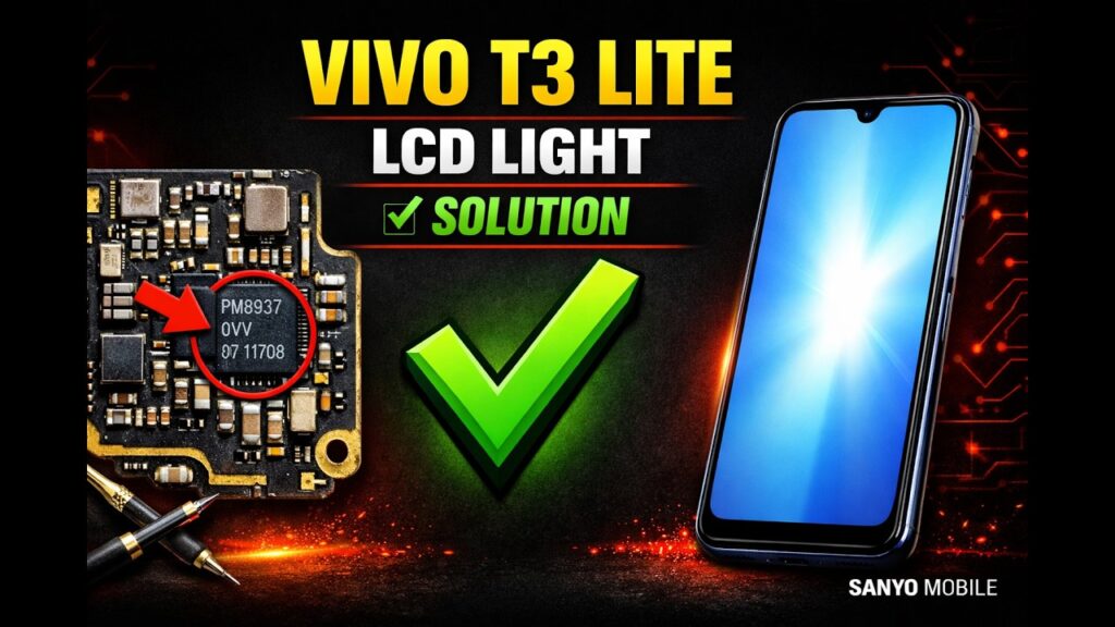 Vivo T3 Lite LCD Light Solution | Display Backlight Repair Fix