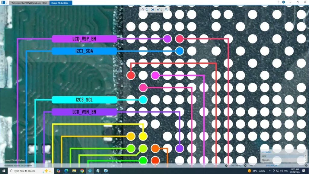 Huawei Y9s LCD Problem Solution | Display Graphics & Backlight IC Repair Ways