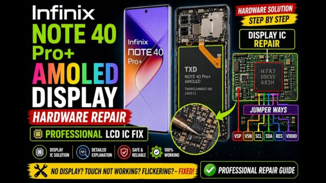 Infinix Note 40 Pro+ AMOLED Display Hardware Repair | Professional LCD IC Fix