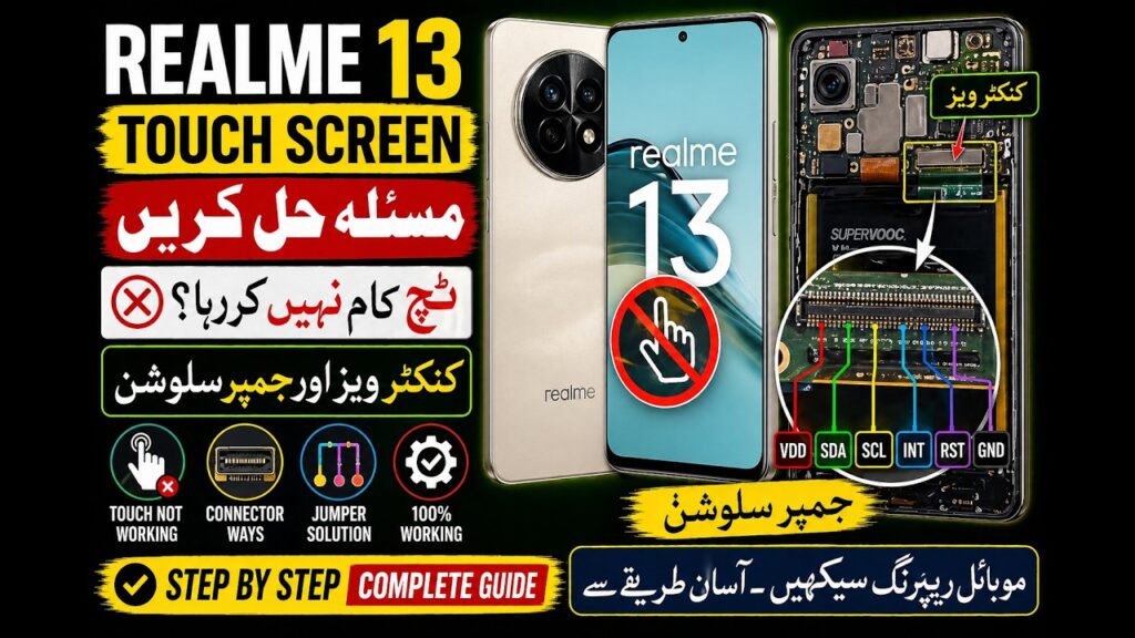 Realme 13 Touch Screen Problem | Touch Not Working Connector Ways & Jumper Solution