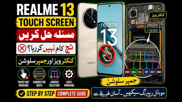 Realme 13 Touch Screen Problem | Touch Not Working Connector Ways & Jumper Solution