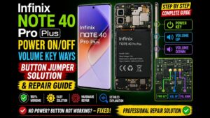 Infinix Note 40 Pro Plus Power On Off Volume Key Ways | Button Jumper Solution & Repair Guide