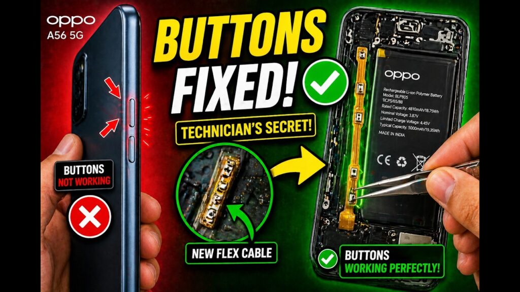 Oppo A56 5G Power Button & Volume Key Repair | Full Hardware Solution