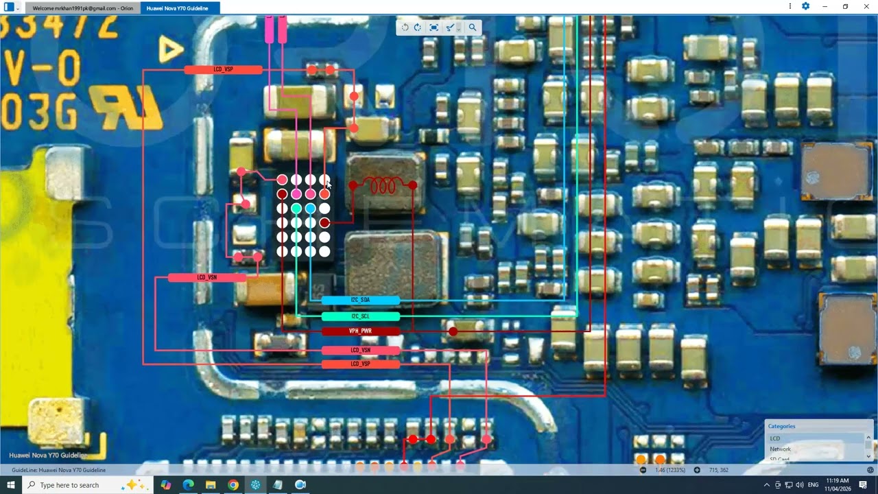 Huawei Nova Y70 LCD Problem Solution | Display Light & Graphics Fix 100% Works