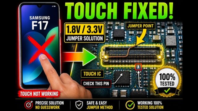 Samsung Galaxy F17 Touch Screen Not Working Solution | Touch Ways & Jumper Repair