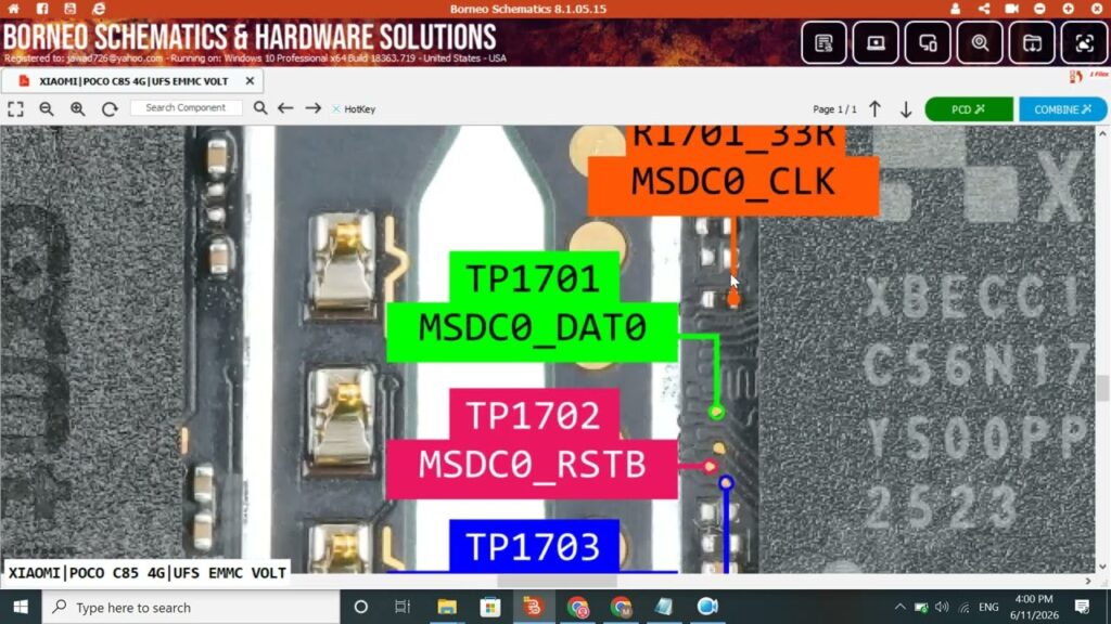 Xiaomi Poco C85 4G eMMC ISP Pinout | Complete Hardware Repair Guide