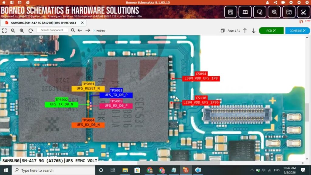 Samsung A17 5G UFS ISP Pinout | Complete ISP Connection & Test Point Guide