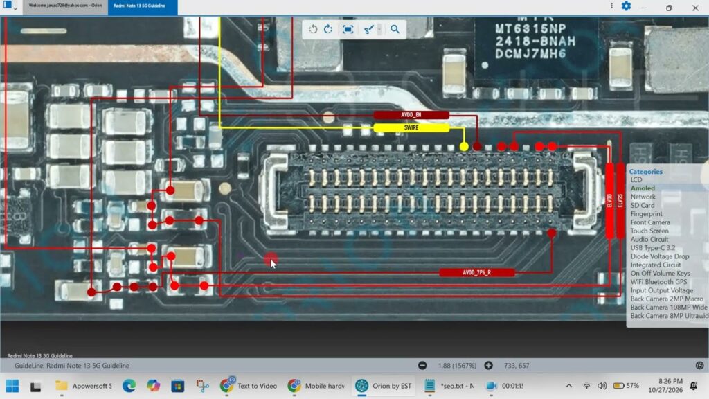 Redmi Note 13 5g LCD Light Problem Solution | Display Graphics Fault Repair